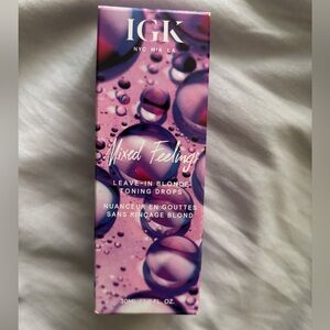 IGK LEAVE IN BLONDE TONING DROPS MIXED FEELINGS